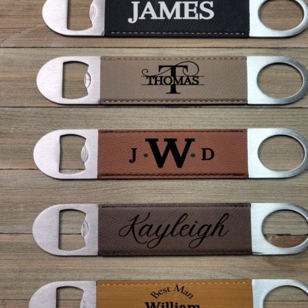 Personalized Bottle Opener, Groomsman Gift , Wedding gift, Custom Bottle Opener, Bar-Tending Gifts, Wedding Favors, Party Favors