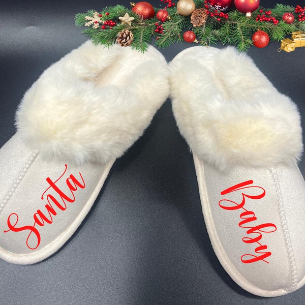 mens santa slippers
