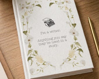 Floral Writer Notebook | Botanical Author Journal