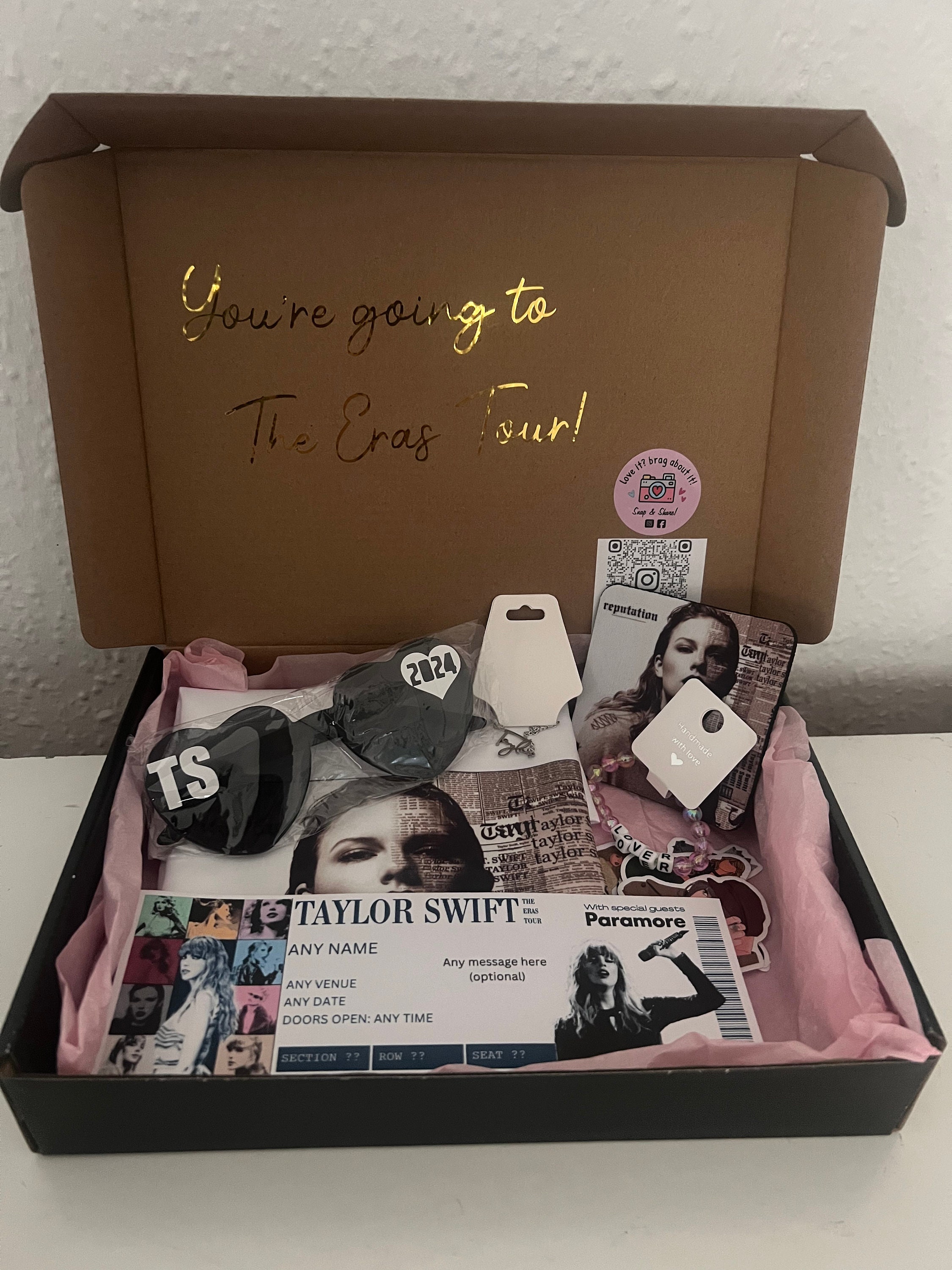 Taylor Swift Gift Box Youre Going to the Eras Tour Personalised