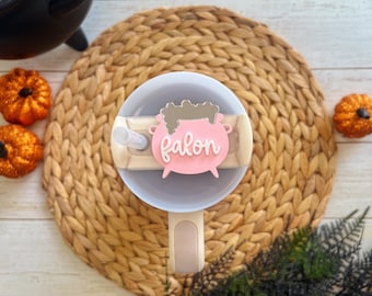 Pastel Witch’s Cauldron Stanley Topper | Boo Basket Gift | Stanley Topper | Halloween Stanley Topper | Personalized Stanley Topper |