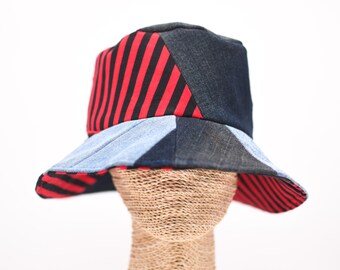 Vintage 90s Patchwork Corduroy Bucket Hat, OS - Etsy display picture 2