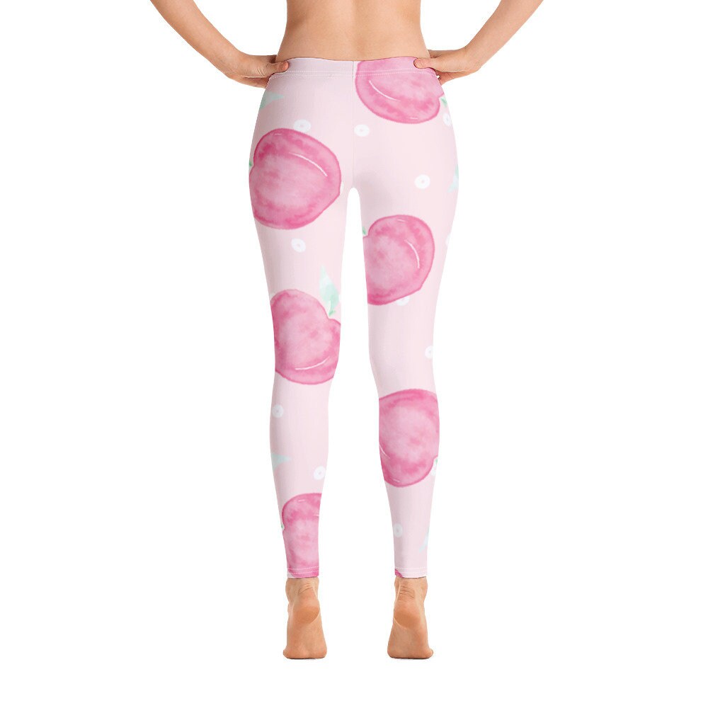 Pink Peach Leggings - Etsy