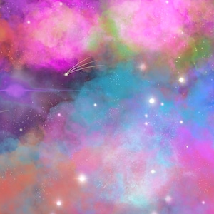 Cosmic babe art digital download