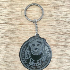Trump Keychain, President Trump Keychain, Trump 2024, President, election 2024, MAGA keychain