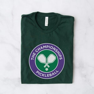 Pickleball Wimbledon T-shirt | Pickleball Shirt | Pickleball Tee | Pickleball Gift | Unisex Heavy Cotton Tee