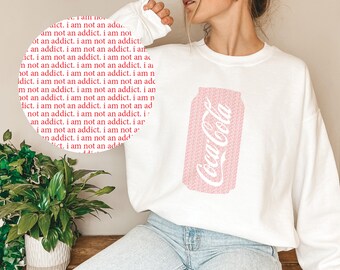 pink cherry coke sweatshirt