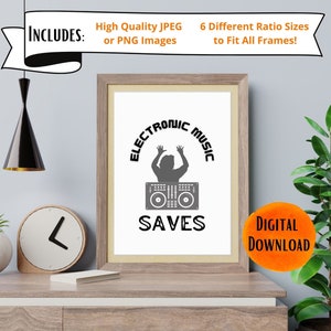 Electronic Music Lover | EDM Print | Music Digital Art | Techno Poster | Dubstep
