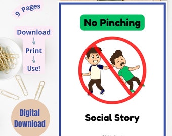 No Pinching Social Story: Social Skills behaviour mod (PDF Download)