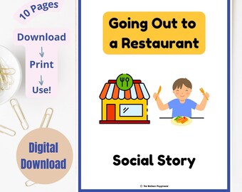 Social Story: Ins Restaurant gehen | Lebensfähigkeits-Lektion | Sonderpädagogik-Unterricht