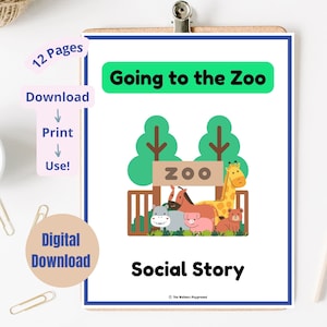 Social Story: Going to the Zoo | Zoo Outing Social Story | Life Skills Lesson for Kids