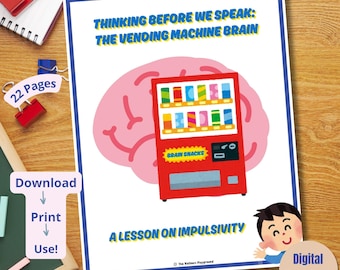 Storia sociale sull'ADHD / lezione sul controllo degli impulsi / risorsa elementare SEL