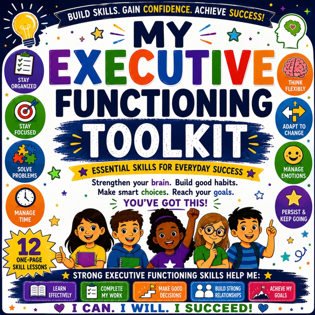 Executive Functioning Toolkit | 12 Social Narratives for Kids (ADHD ...
