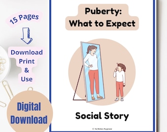 Historia social de la pubertad: Qué esperar - Lección para niños (Descarga digital)