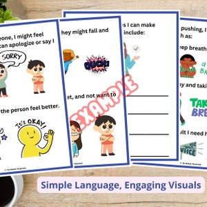 No Pushing Social Story: Social Skills Lesson (PDF) - Etsy