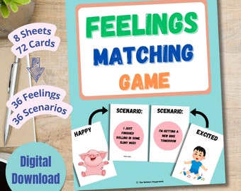 Juego de correspondencias de sentimientos y emociones: Lección para el aula (PDF)