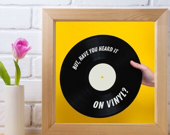 Stampa artistica su vinile: decorazione per la casa per amanti della musica (download digitale)