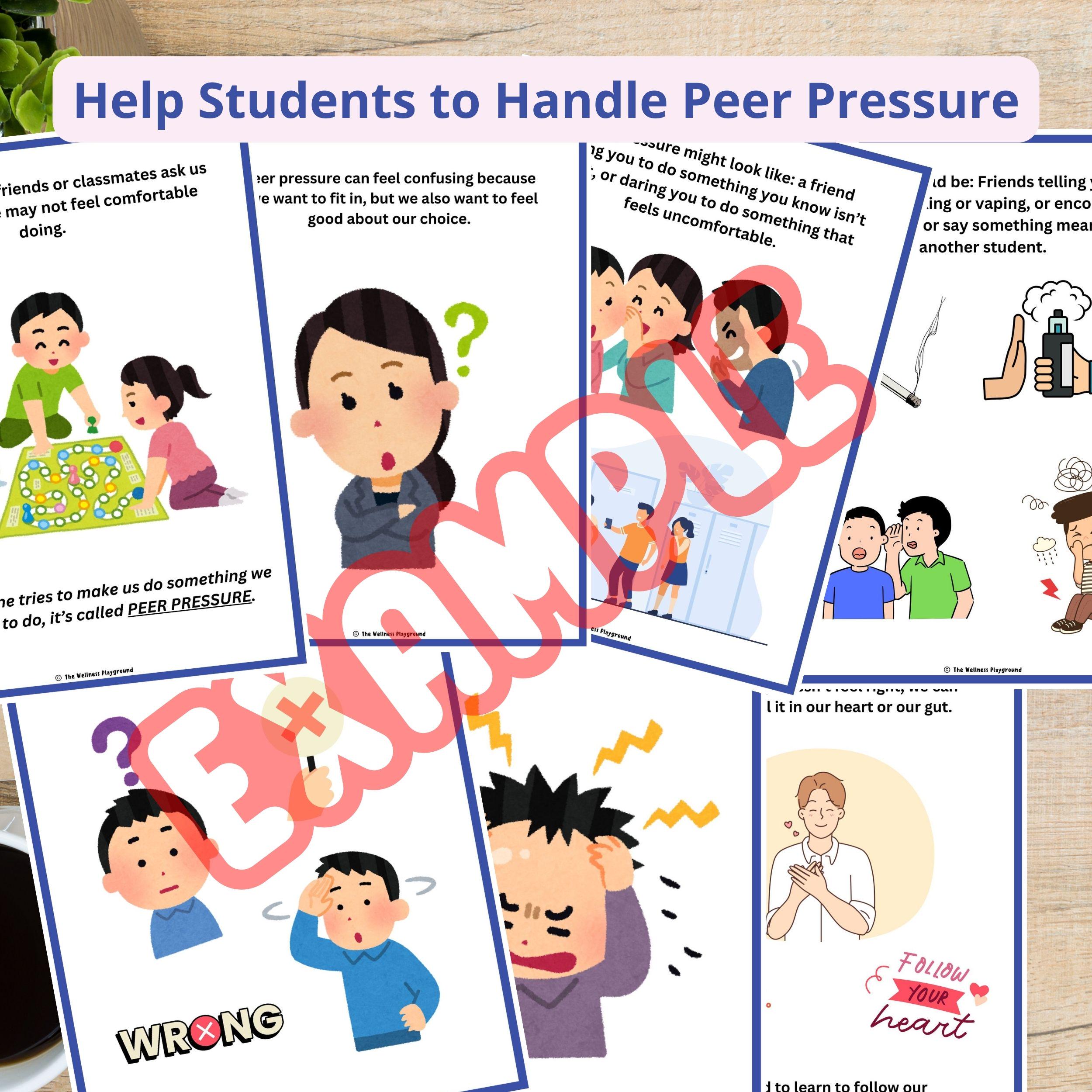 Handling Peer Pressure Social Story: Kids Coping Skills (PDF) - Etsy