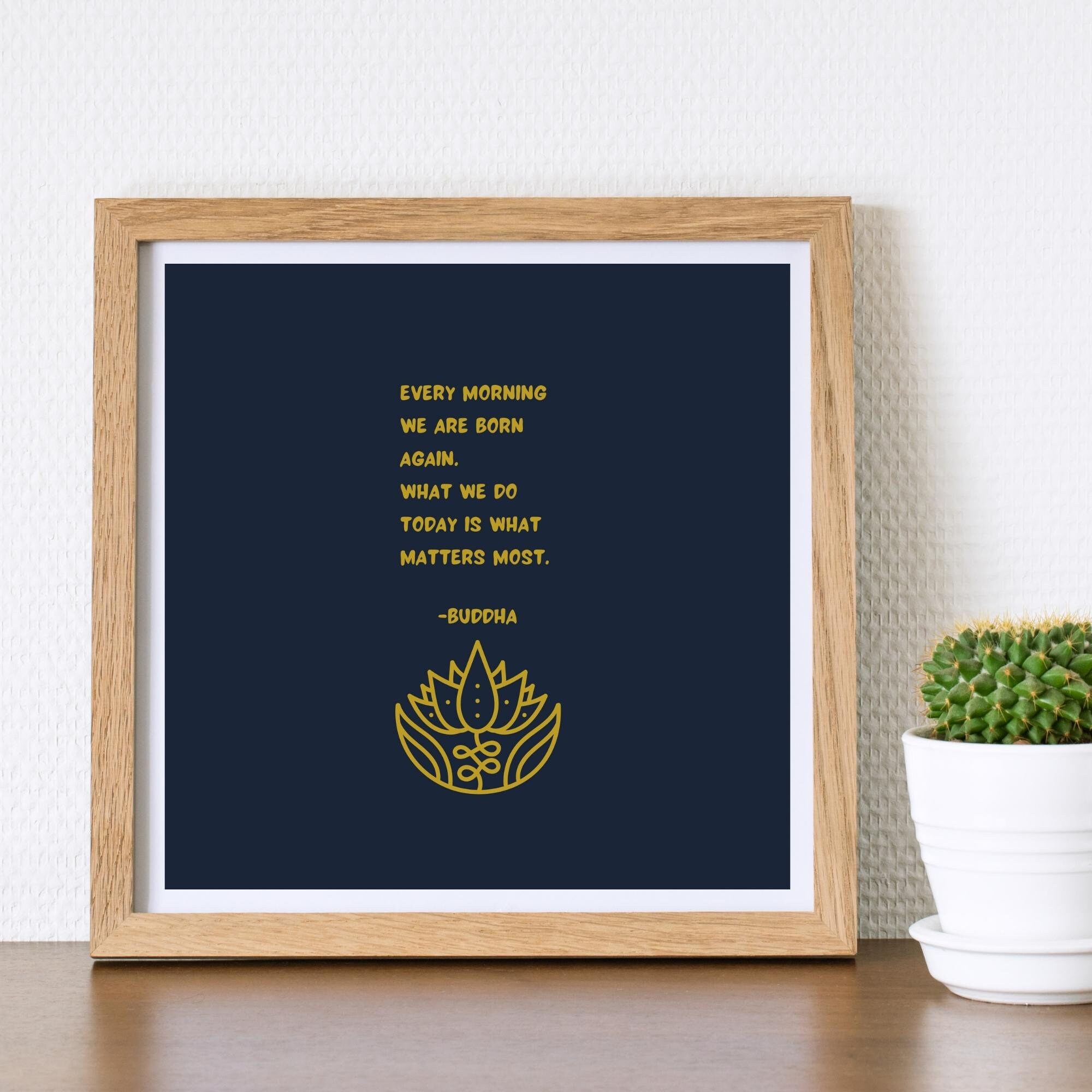 Buddha Quote Printable Digital Art Home Decor Inspirational Saying ...