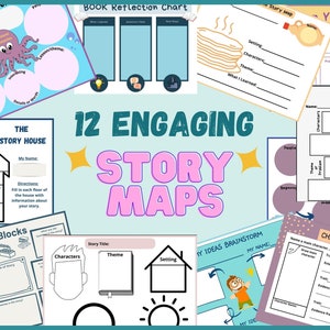 Druckbare Story Maps | Story-Vorlagen | Alphabetisierungsaktivität im Klassenzimmer | Leseansatz | visuellen Story Prompts