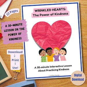 Kindness Lesson for Elementary | Wrinkled Heart Activity | SEL, Empathy Lesson