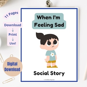 Social Story: When I&#39;m Feeling Sad | Social Story on Feelings and Emotions