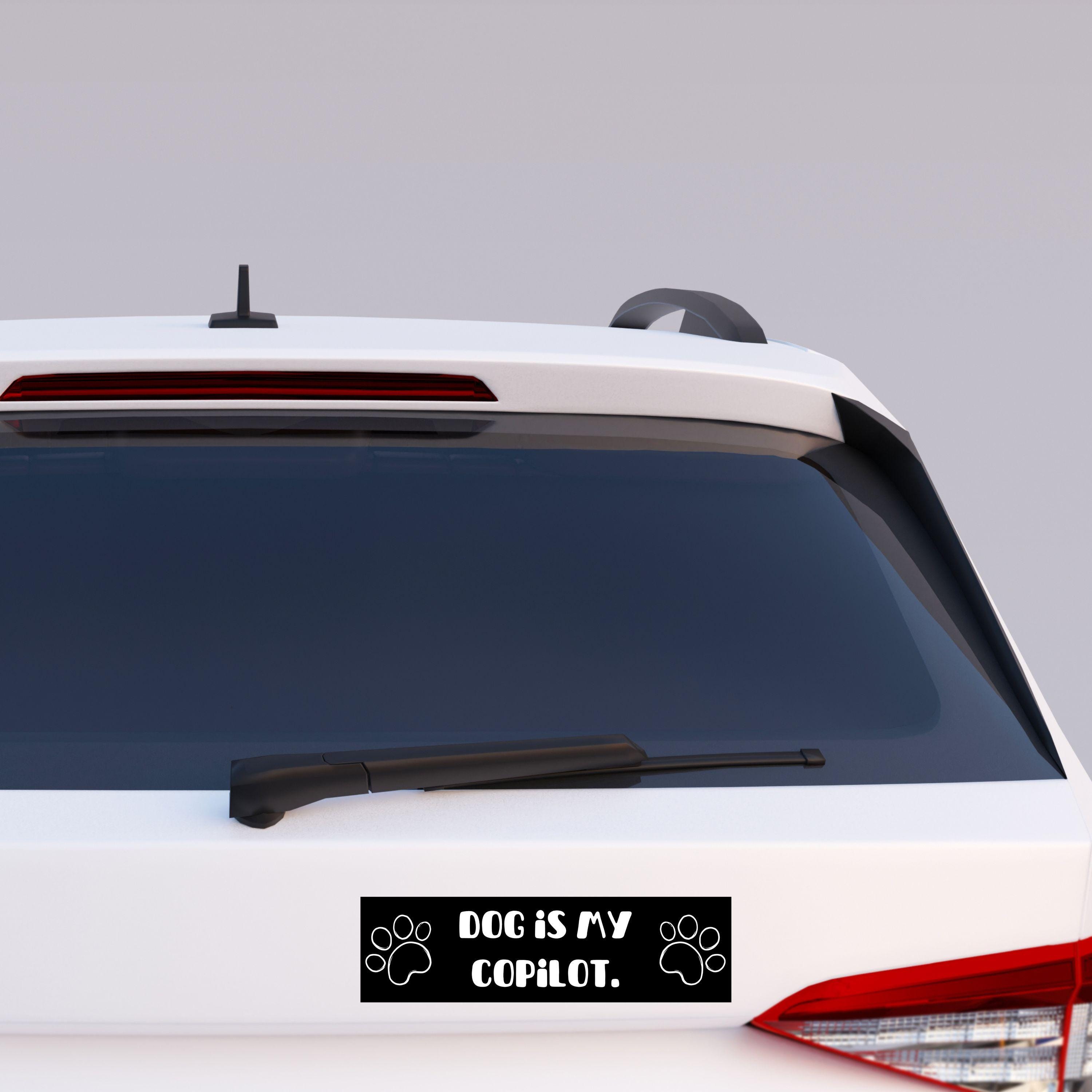 Dog is My Copilot Bumper Sticker: Fun Pet Lover Car Decal - Etsy