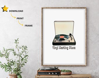 Stampa artistica in vinile Resting Place: divertente decorazione in vinile (download digitale)