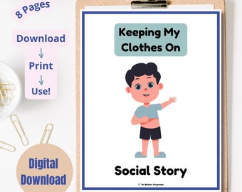 Kleidung anbehalten Social Story: Autismus & ADHS (PDF)