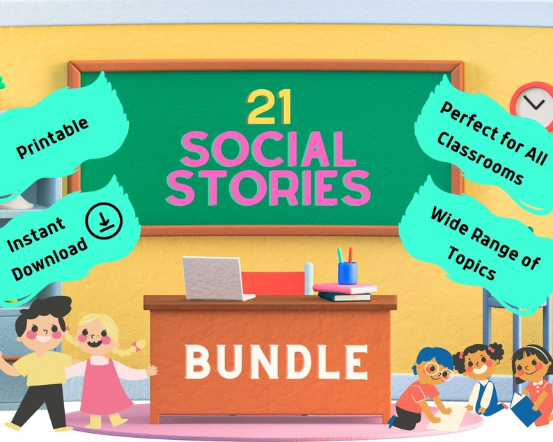 Social Stories Bundle | Printable Social Stories | Special Education ...
