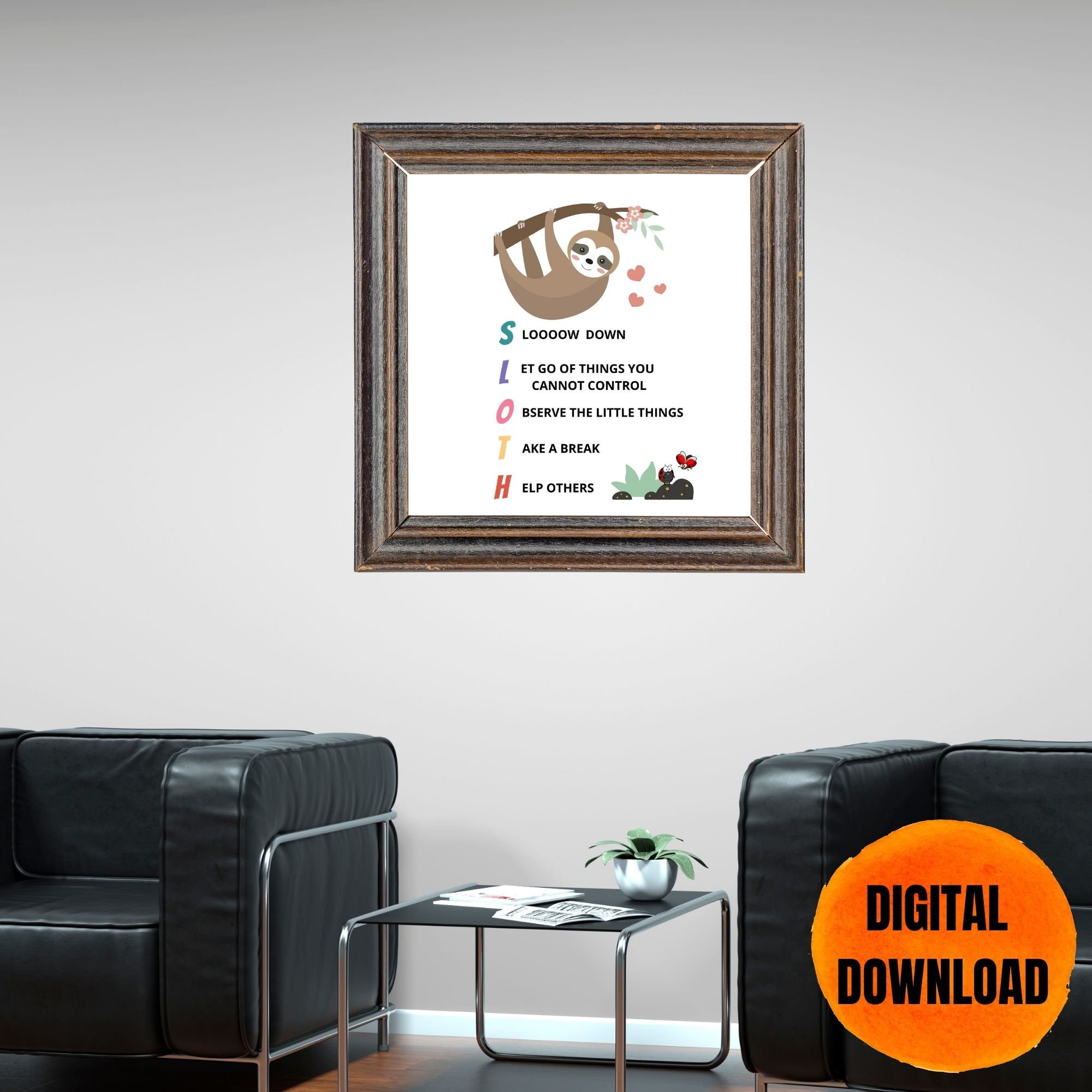 Therapy Wall Decor | Mental Health Printable Art for Psychology Office ...