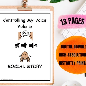 Voice Volume Social Story: Communication Activity (Digital Download)