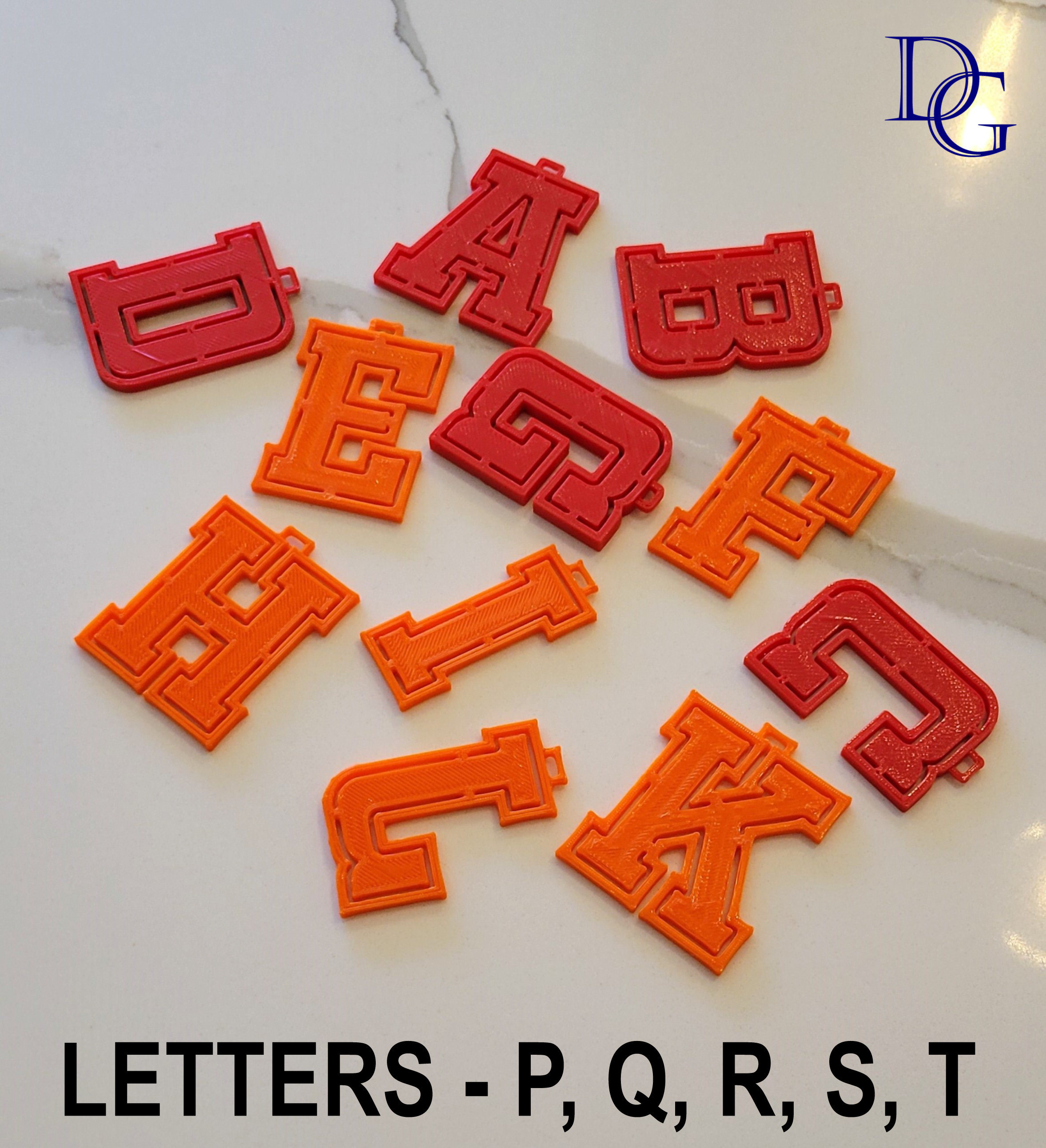 A cookie cutter alphabet lore shape, 3D models download