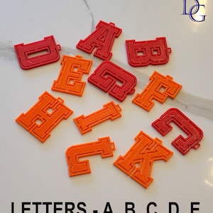STL letter files, 3D printer files, Letters for 3D printing, STL letters, 3D printing