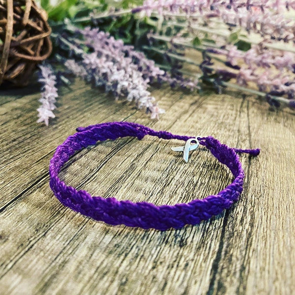 Domestic Violence/ Epilepsy Awareness Bracelet