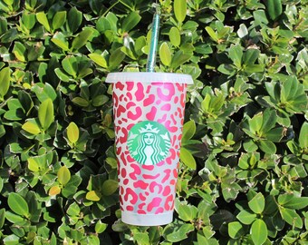 Cheetah Print Starbucks Cup