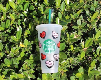 Valentines Day Conversation Hearts Starbucks Cup