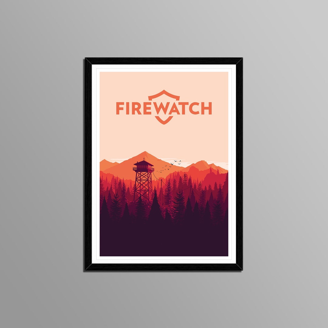 Printable Minimal Design Firewatch Game Poster. Printable Game - Etsy