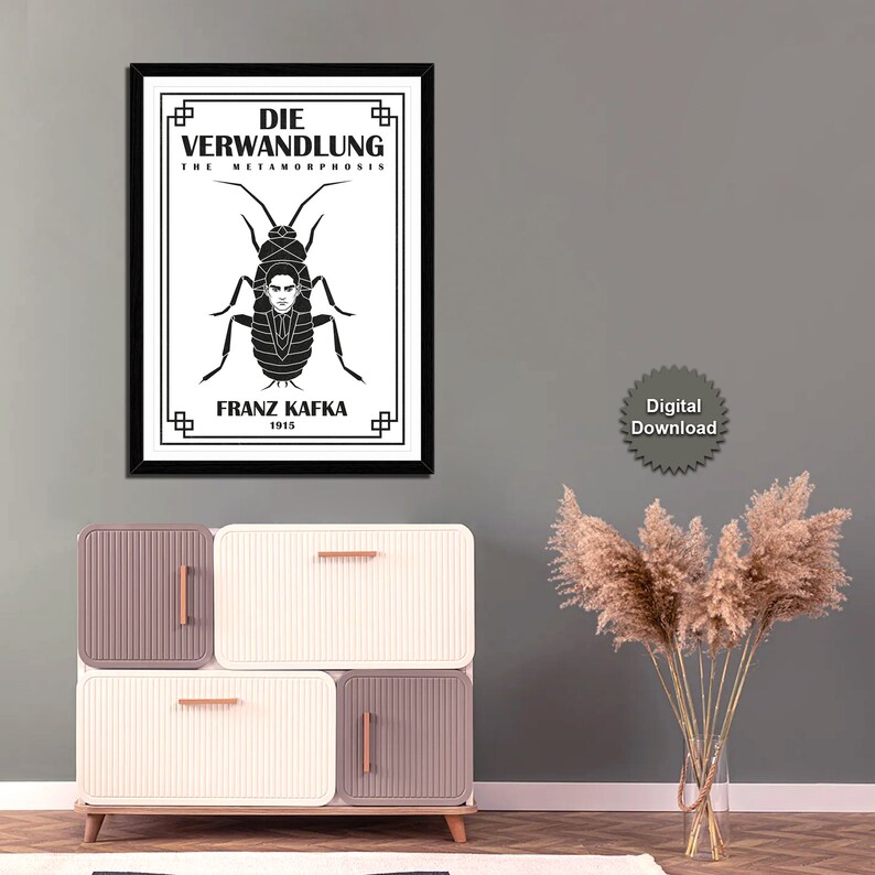 Kafka's Metamorphosis Poster: Minimalist Book Art (digital Download) - Etsy