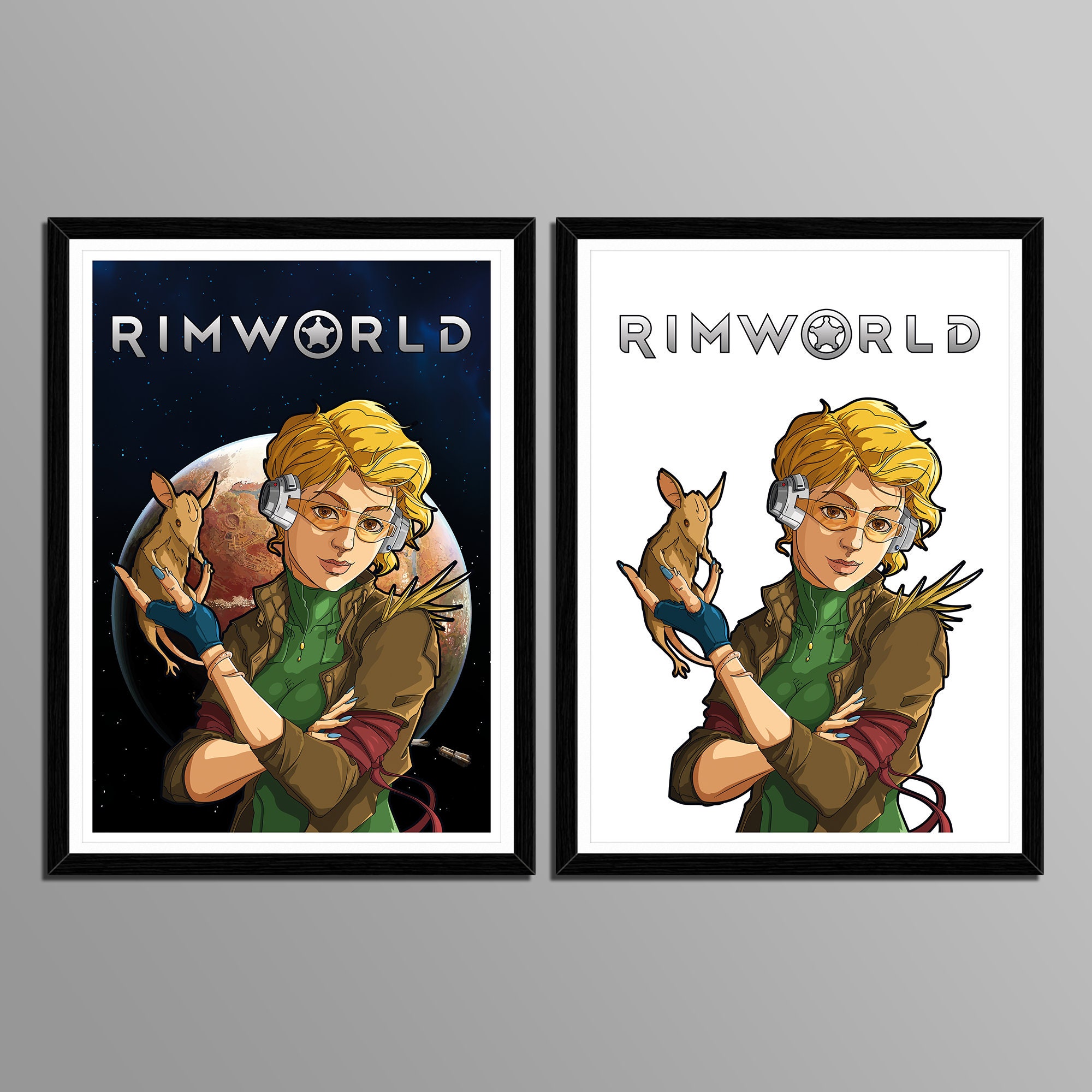Printable Rimworld Game Poster With Minimal Design. Printable Rimworld