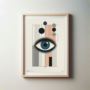 Printable Abstract Eye Poster. Surreal Eye Art. Elegant Modern Home Decor. Abstract Surreal Eye Poster Print. Minimalist Eye Wall Decoration