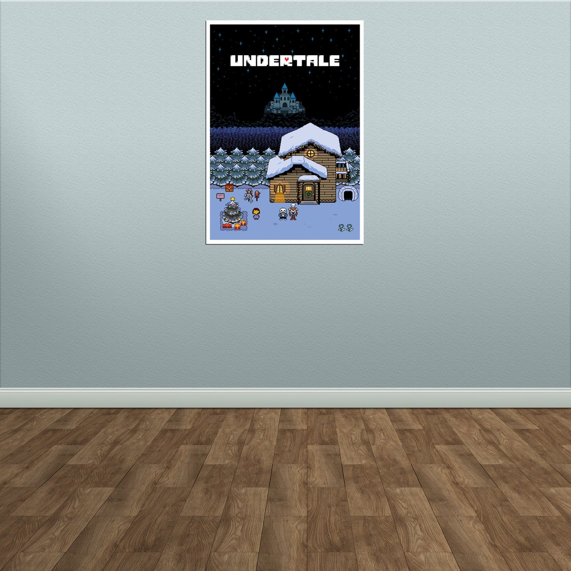 Pixel Art Undertale Poster. Printable Undertale Poster. Etsy