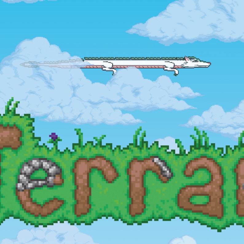 Pixel Art Terraria Poster. Printable Terraria Poster. - Etsy