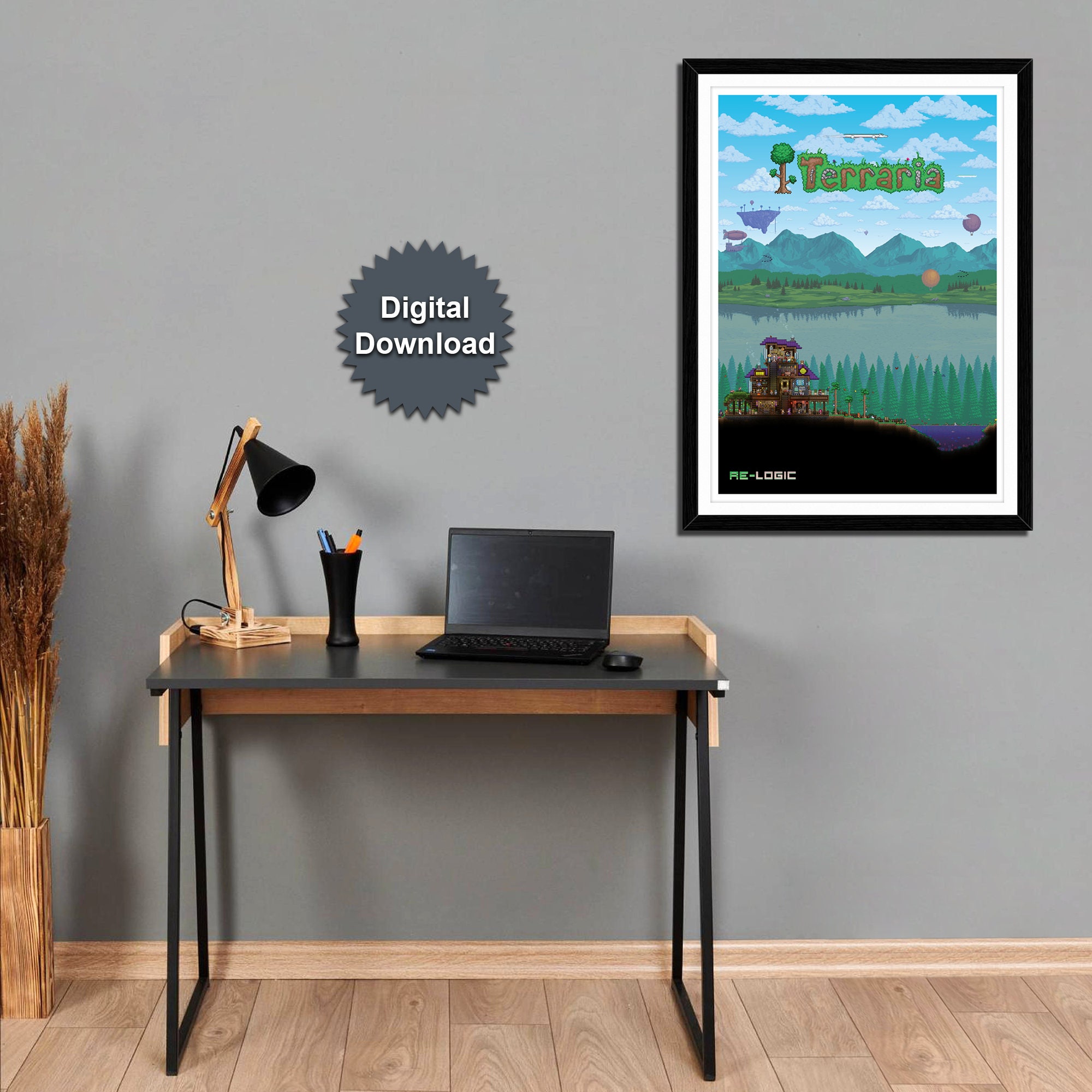 Pixel Art Terraria Poster. Printable Terraria Poster. - Etsy