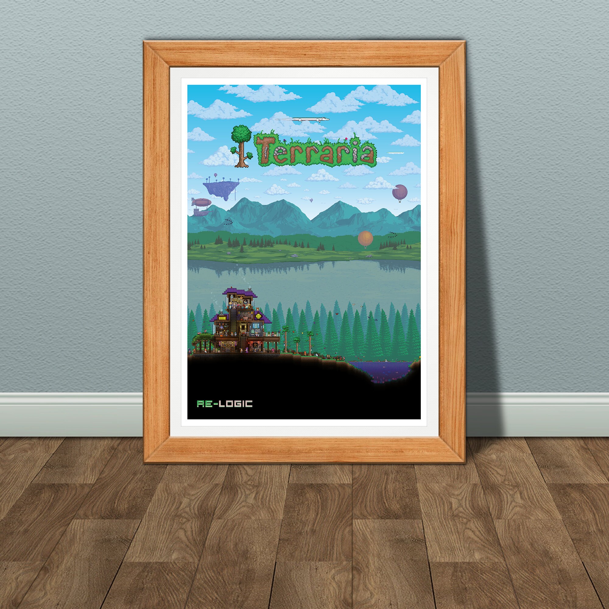 Pixel Art Terraria Poster. Printable Terraria Poster. - Etsy