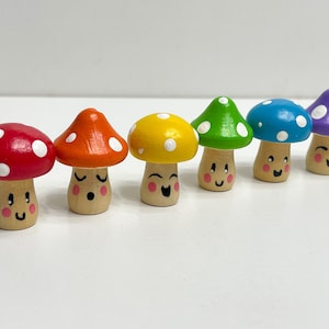 Rainbow Mushroom Set