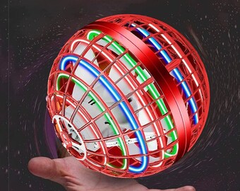 Flying Orb Ball Toy, (Red Color)