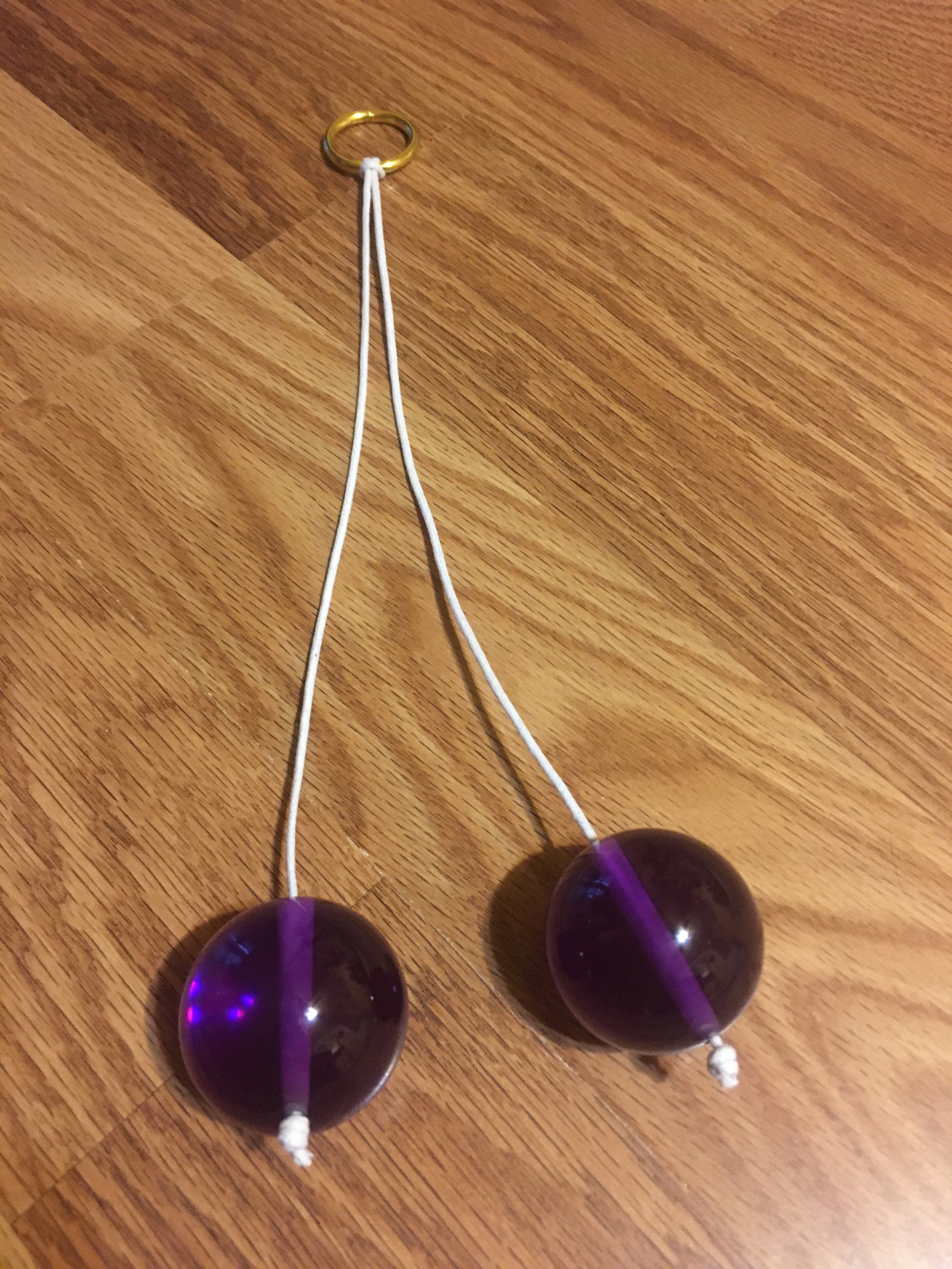 Clackers Click Clacks Klackers Acrylic Balls String Rope Knockers