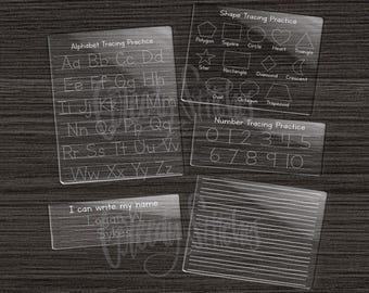Acrylic Tracing Boards | Dry Erase Tracing Boards | Alphabet Tracing Board | Number Tracing Board | Name Tracing Board | Shape Tracing Board