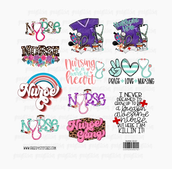 Nurse Sticker Sheet | Nurse Stickers | Nursing Stickers | Nurse | Nurse  Decal Stickers | Nursing Decal Sticker Sheet | Nurse Sticker Sheet